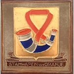 Cloisonné tegel Stamwapen van Oranje